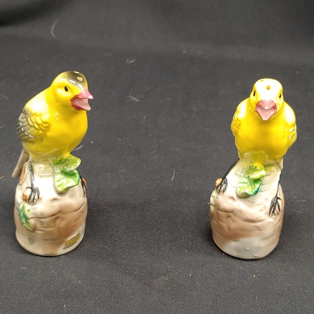 Vintage Chirping Salt & Pepper Shakers
